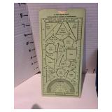 Professional Drafting Tool Set with Speed-Up Geometry Ruler