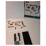 Two magnetic furniture planning packs