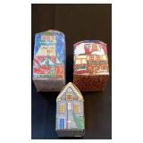 Department 56 North Pole series ornaments and Dickens 1994 ornament