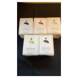 Department 56, Under the NCC Umbrella, set of 5