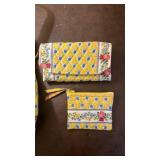 Vera Bradley zip top tote and Italian leather tote