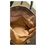 Vera Bradley zip top tote and Italian leather tote