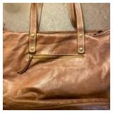 Vera Bradley zip top tote and Italian leather tote