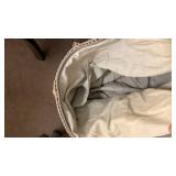 Stone Mountain leather shoulder bag and 2 crocheted shoulder bags