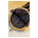 Eel Skin ziptop pouch and 2 eel skin coin purses