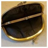 Eel Skin ziptop pouch and 2 eel skin coin purses