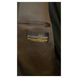 Mens dark gray double breasted suit size 44L 39 waist