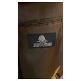 Mens dark gray double breasted suit size 44L 39 waist