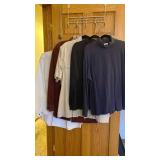 Mens XL dress and casual shirts and turtlenecks
