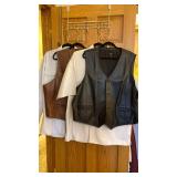 Mens XXL shirts and leather vests