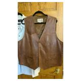 Mens XXL shirts and leather vests