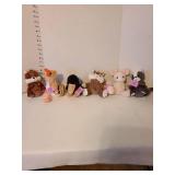 Precious Moments plush animals.