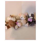 Precious Moments plush animals.