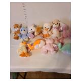 Precious Moments stuffed toys.