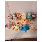 Preciou Moments stuffed animals.