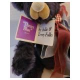 Jaymar Creations 100 pct. German mohair, hand-cut, hand-sewn, limited edition, Danny Blue bear