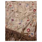 Lined throw blanket 44x80 and throw pillow
