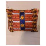 Lined throw blanket 44x80 and throw pillow