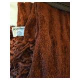 Throw blanket and throw pillow