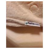 2 Tempur-Pedic pillows and a feather pillow, all standard size in zippered cases