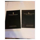 Framed wall decor, 44x35 with COA, two Thomas Kinkade soft cover catalog books, more