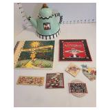 Shirley teapot, Mary Engelbreit magnets, calendar, more