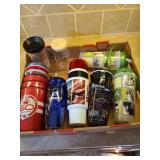 Variety of drinkware