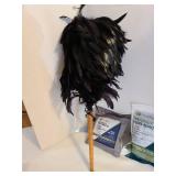 Nature fresh air purifiers with wooden handle feather dusting brush.