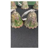 Cloisonne bells and ornaments, boxed set, very pretty