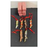 Beautiful cloisonne stocking ornaments, set of 6