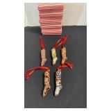 Cloisonne stockings, set of 5, beautiful