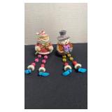 Santa and snowman shelf sitters