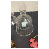 Ornaments and glass bell shaped cloches