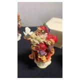 Enesco Santas, Lenox Gingerbread Man trinket box, Lenox First Issue Wedding Cake Trinket Box