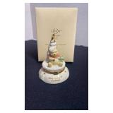Lenox Christmas tree ornament and Lenox Winnie the Pooh trinket box