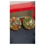 Beautiful glass Christmas ornaments all from Dillards