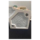 Ceramic Snow Village collectible Coca Cola Soda Fountain with cord