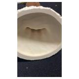 Santa and Reindeer Holiday Figurine Set handmade and signed