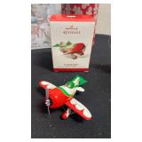 Hallmark ornaments, beanie baby Christmas bear and more