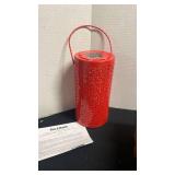 Holiday metal solar lantern 11in from Plow and Hearth