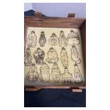 Crate full of ornaments