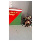 Crinkle Claus Christmas Cottage Figurine no light 6 inches tall