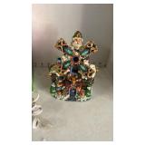 Possible Dreams Crinkle Claus Light-Up Holiday Figurine 8 inches tall