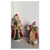 Santa figurine/music boxes and more
