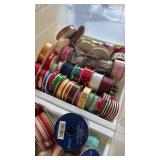 Rubbermaid craft box with ribbon and more 9x39x16