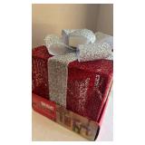Illuminated Holiday Gift Box Set decor