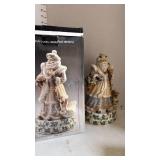 Victorian Santa Christmas musical 11 inches tall