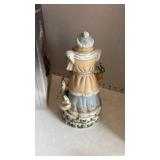 Victorian Santa Christmas musical 11 inches tall