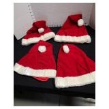 4 fiber optic Santa hats, need batteries
