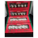 21 light triple candle holiday lights, four unused boxes